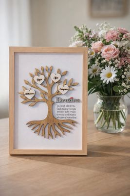 Družinsko drevo v okvirju