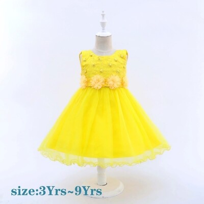 Girls Tutu dress with flowers in the front