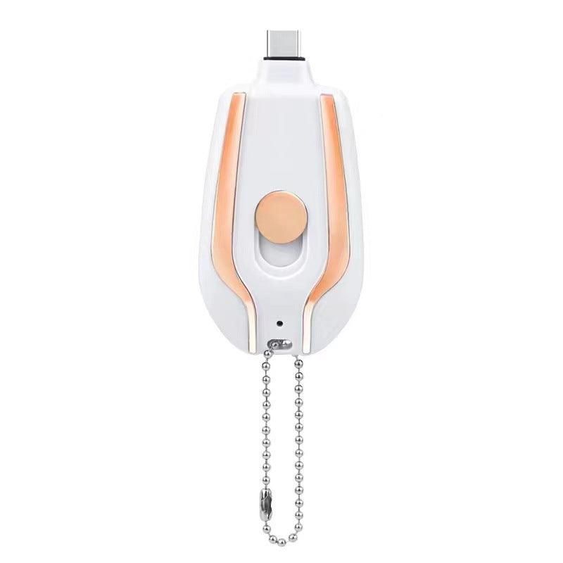 Mini Powerbank, Color: Pink White, style: Type c