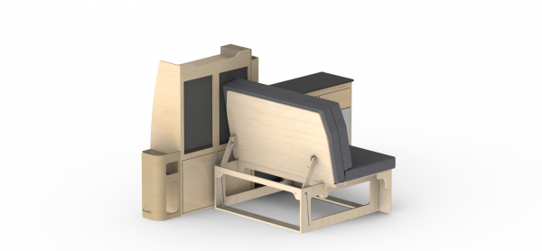 Pack latéral gauche L1H1 Banquette clic-clac surf