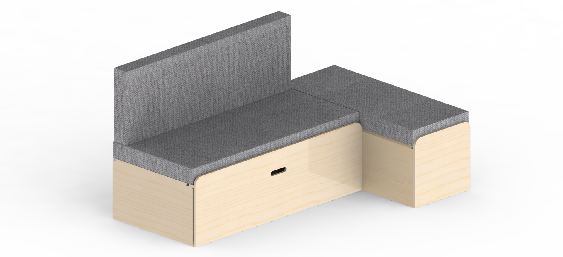 Pack latéral droit L1 banquette en L