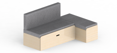Pack latéral droite L2H1 banquette en L