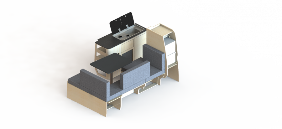 Pack Latéral droite L1 banquette U