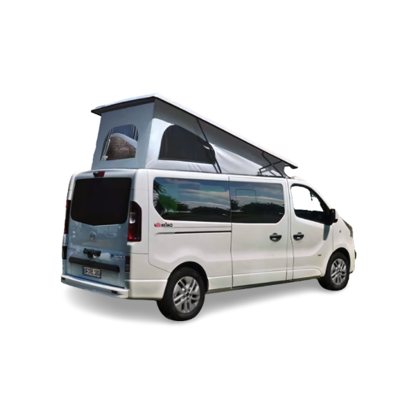 Toit relevable Nissan NV300 empattement long fermeture sangles ouverture arrière