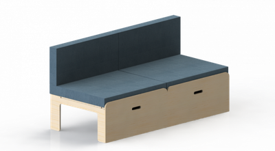 Banquette lit peigne seul Banquette lit peigne seul