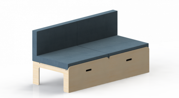 Banquette lit peigne seul