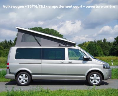 Toit relevable Volkswagen T5/T6/T6.1 empattement court Toit relevable Volkswagen T5/T6/T6.1 empattement court