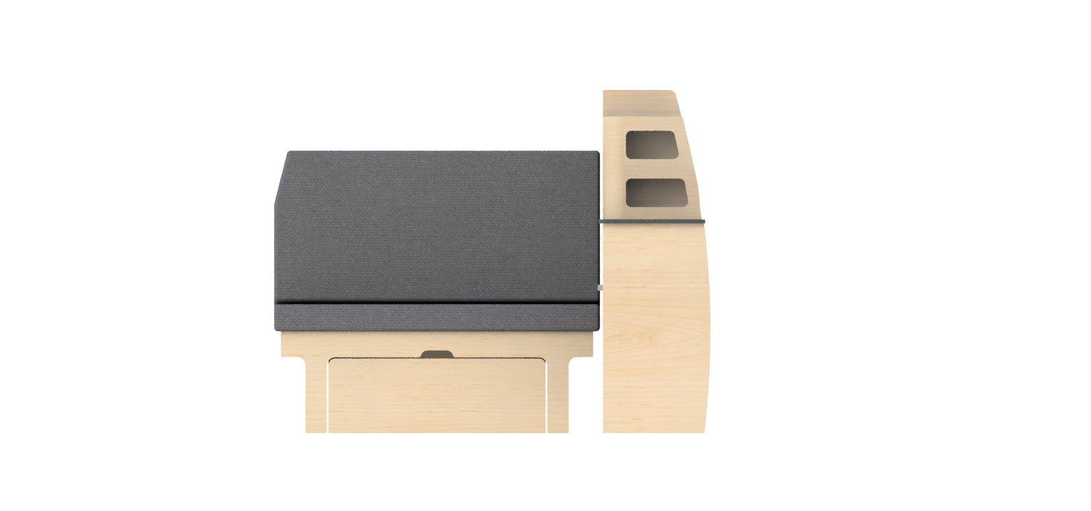 Pack Banquette clic-clac classique L1 Vito (120cm)