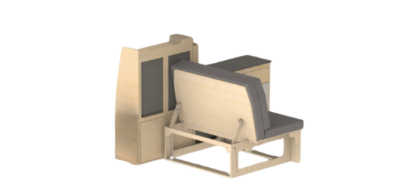 Pack Banquette clic-clac surfL1  vito  (120cm)