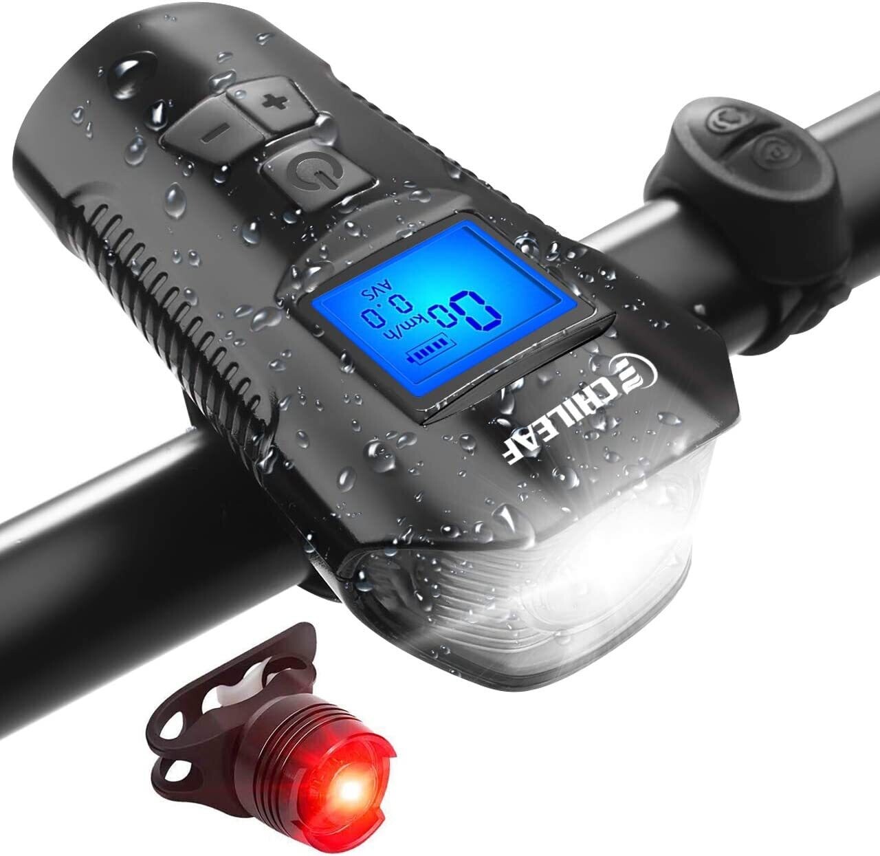 Velocímetro Digital de bicicleta con juego de luces +TIMBRE