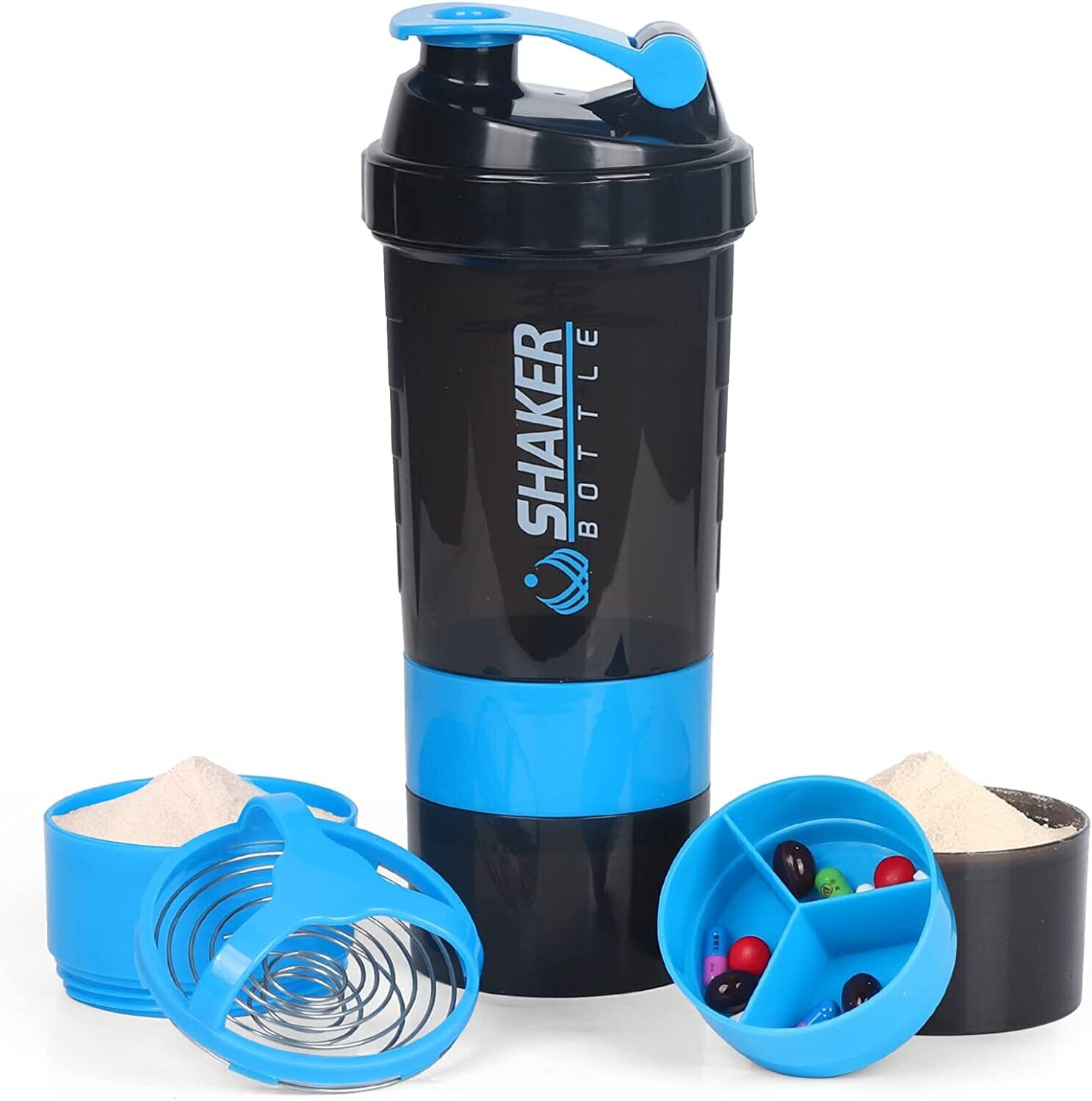 Shaker de 3 Compartimientos de 500ml