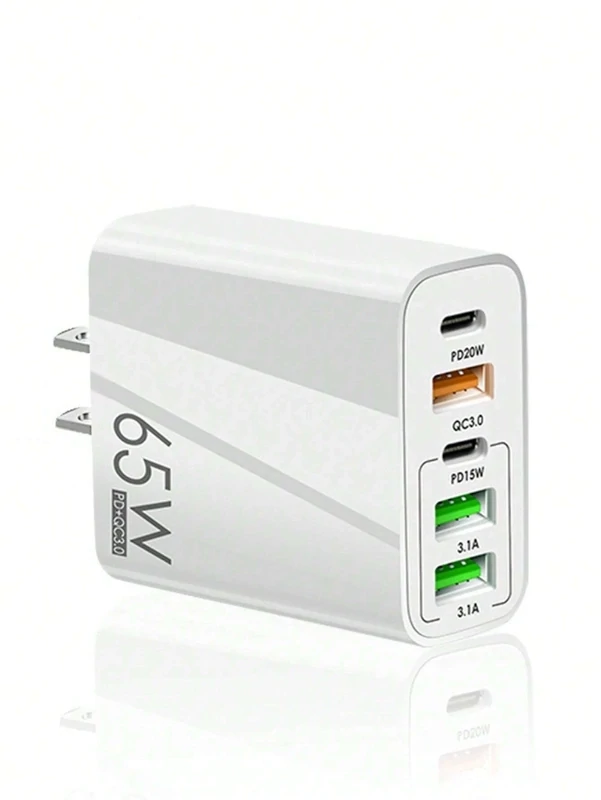 Cargador Para cell 3USB+2Tipo C  Maximum Support 65w Carga Rapida