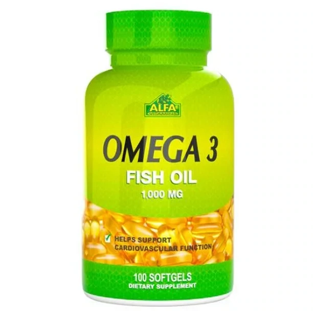Alfa Natural Omega-3 Fish Oil 1000 Mg, 100 Capsulas