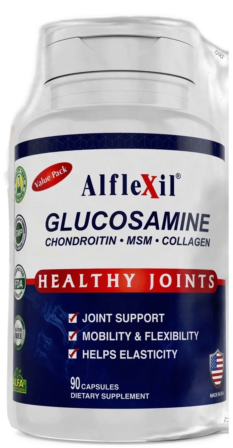 Triple Glucosamina+Condritin+Colageno de 1500mg 90 tabletas
