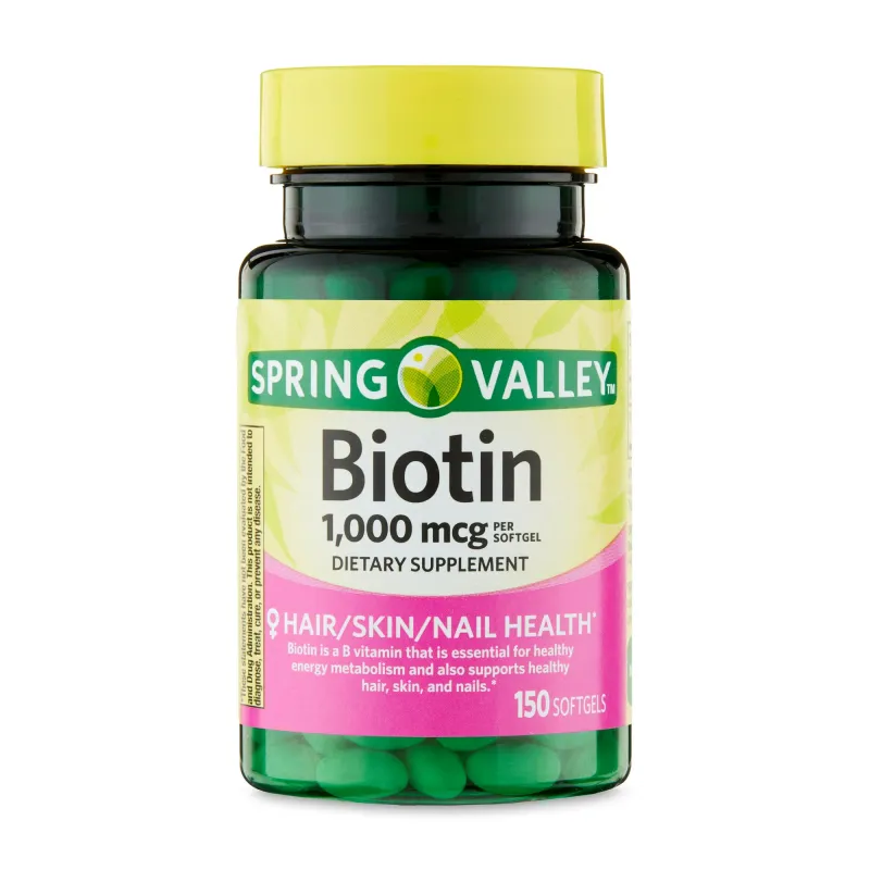 Biotin de 150 Tabletas de 1000Mcg