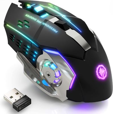 Mouse Gaming Inalambrico Dual Conexion  ,RGB,DPI, Bateria de Lithium