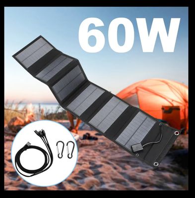 Cargador Solar Portatil  de 60W 2 Puertos USb