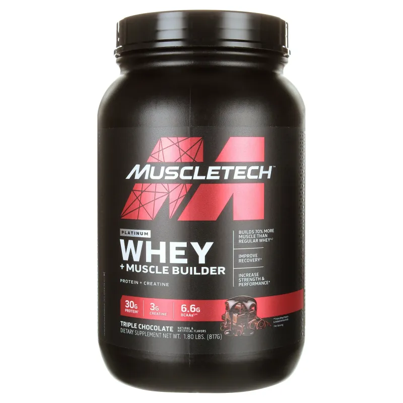 Proteina Muscletech Platinum Whey Plus Muscle Builder Protein  18 Serving Sabor Chocolate