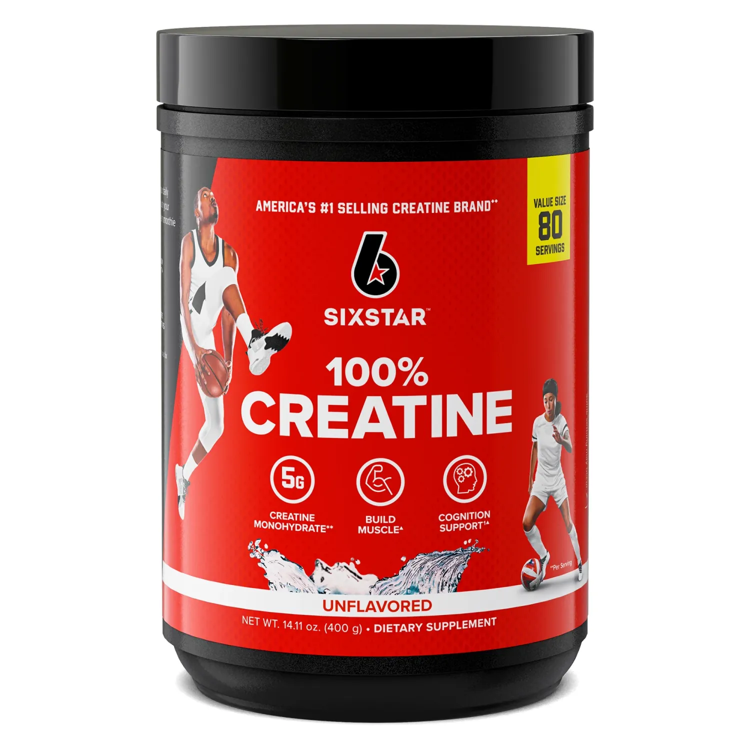 Creatina Six Star Monohidratada de 80 Servicios
