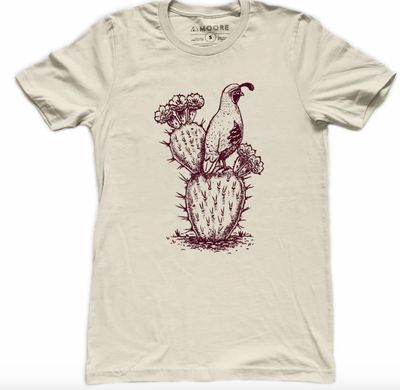 Tee White Cactus/Quail