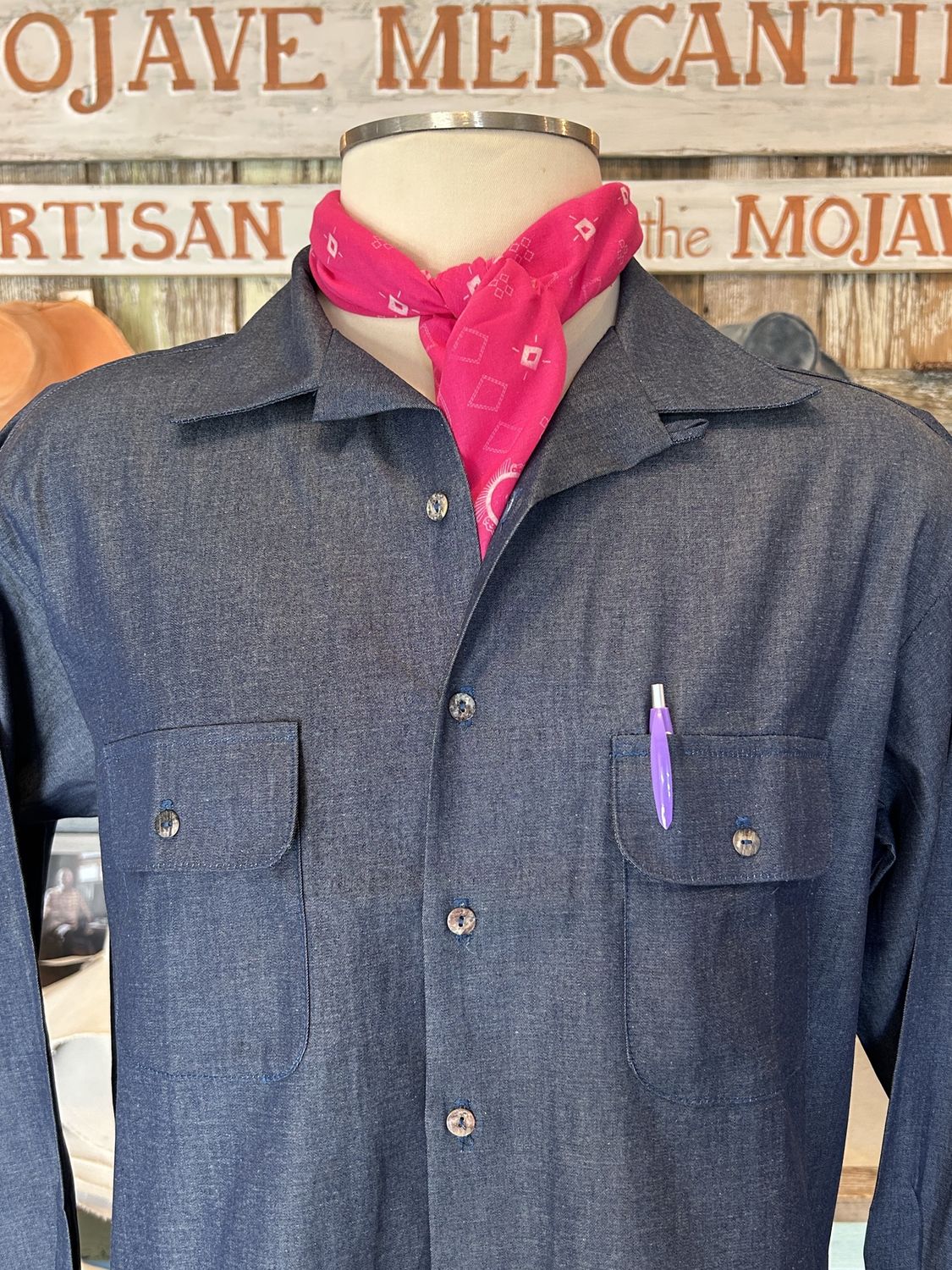 Alta California shirt-Indigo Chambray