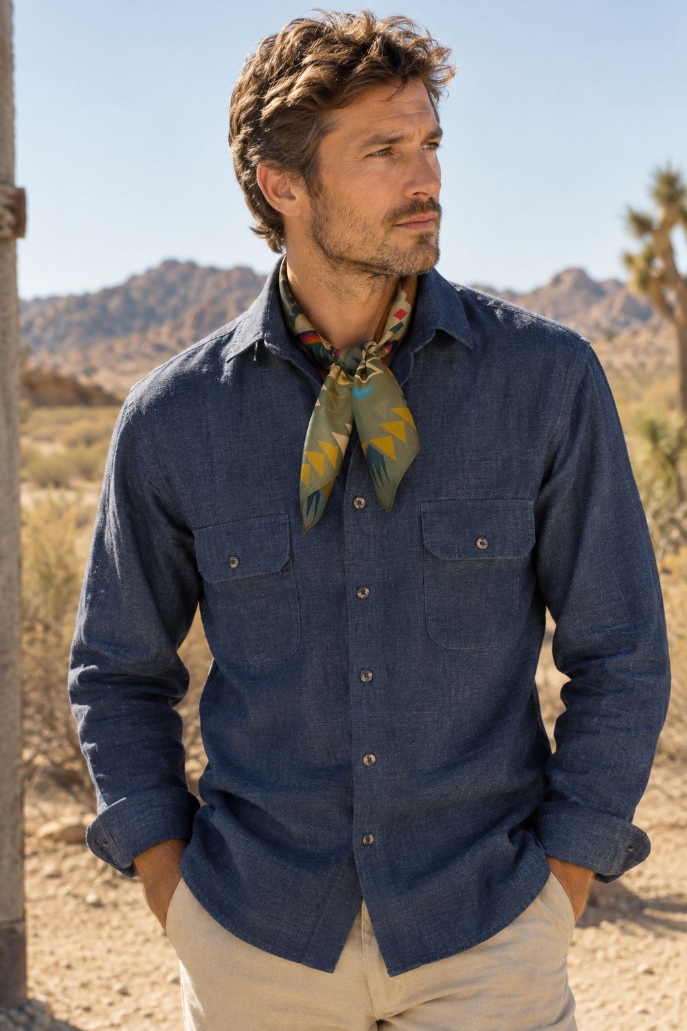 Alta California shirt-Indigo Chambray