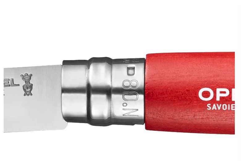 Opinel No. 8 Colorama Folding Knive in red