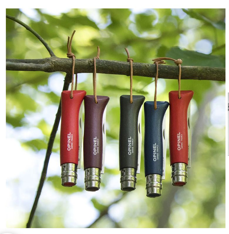 No. 8 Colorama Folding Knive in red