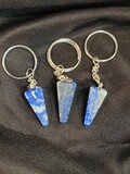 LAPIS LAZULI OBELISK KEYCHAIN / 1&quot;-2&quot; AVG.