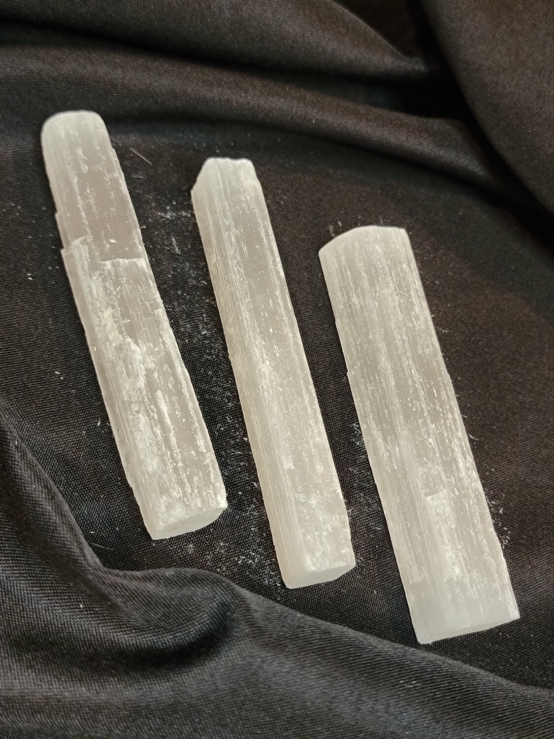 Natural Selenite Sticks / 3.5&quot;-4 &quot; / 2PK