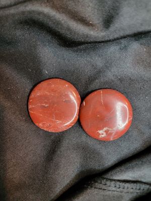 Red Brecciated Jasper Polished Pocket Stones / 1.5&quot; AVG / 1 Piece