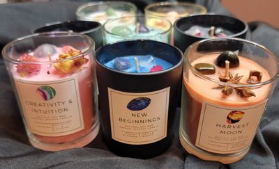 Scented Crystal Gemstone Soy Candles