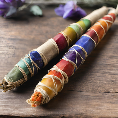 Chakra Colors Smudging Sticks