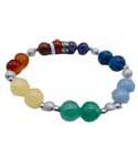 8mm 7 Chakra W Bead bracelet