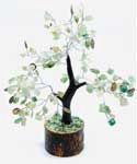 Aventurine, Green W Coins gemstone tree