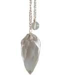 Faceted Clear Quartz pendulum