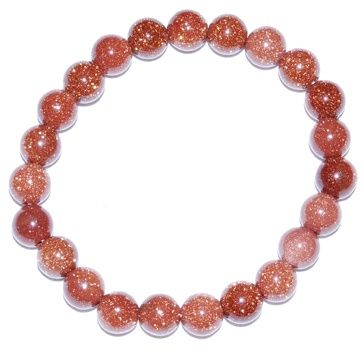 8mm Goldstone bracelet