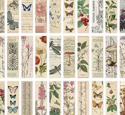 Vintage Aesthetic Bookmarks Assorted 2PK