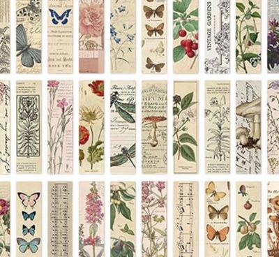 Vintage Aesthetic Bookmarks Assorted 2PK