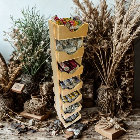 Assorted Smudge Stick Displayer