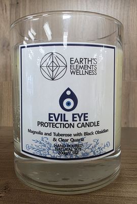 Crystal Candle - Evil Eye Protection