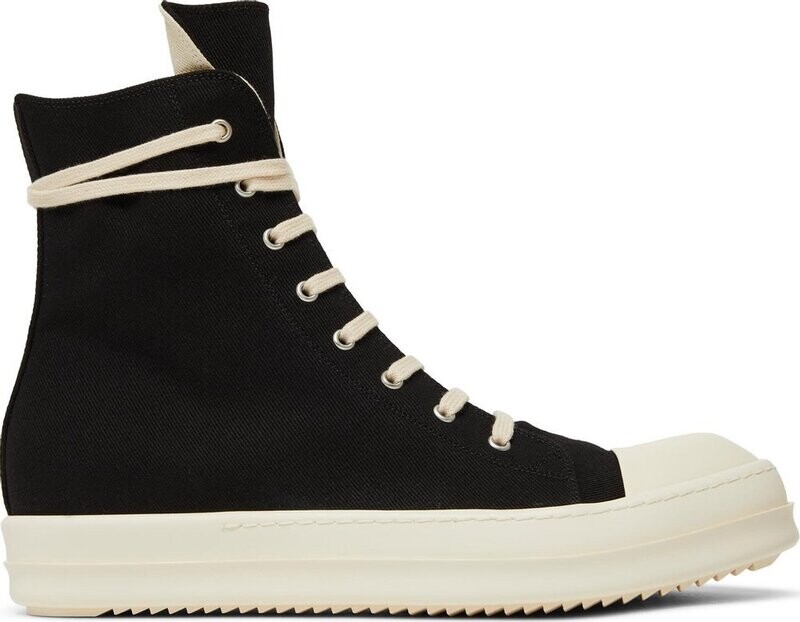 Rick Owens DRKSHDW Strobe Cotton Denim High &#39;Black Milk