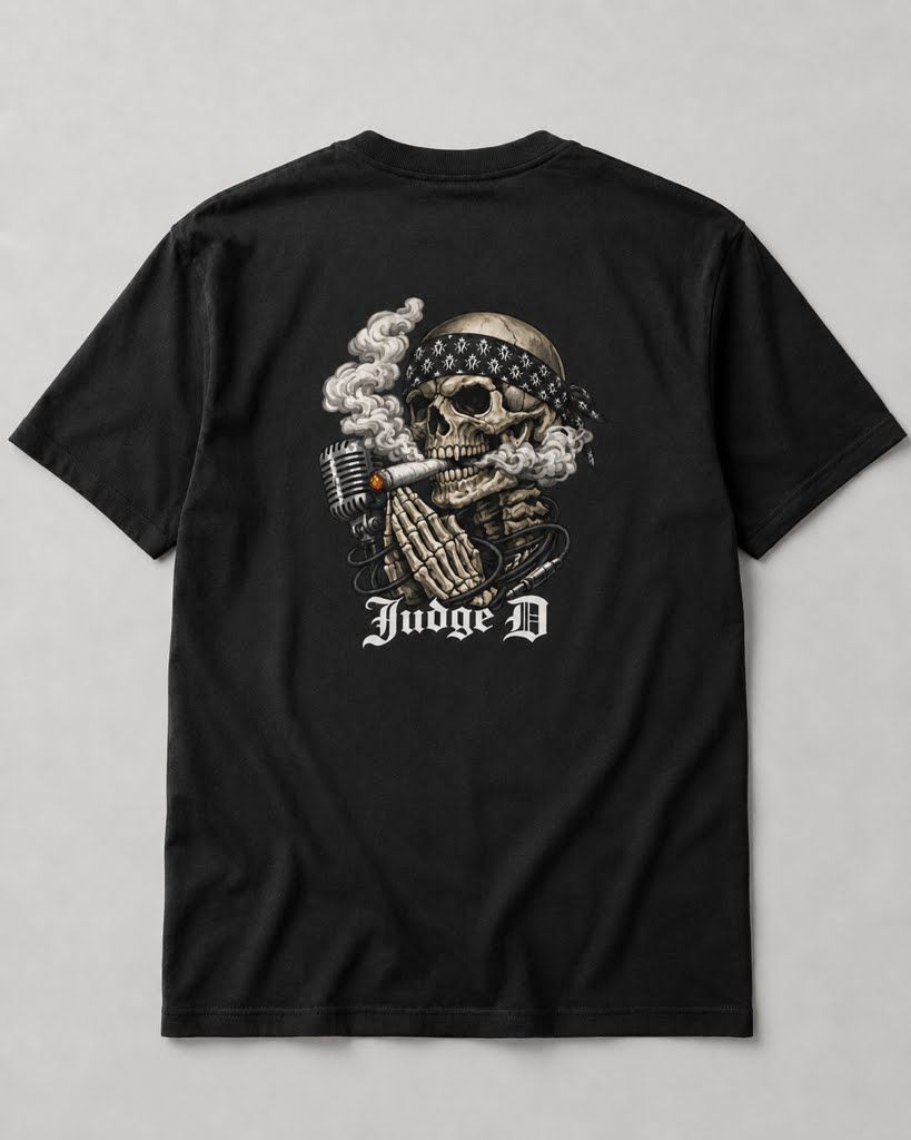 Judge D KMK Prayer Hands Skull T-shirt - Black