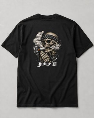 Judge D KMK Prayer Hands Skull T-shirt - Black