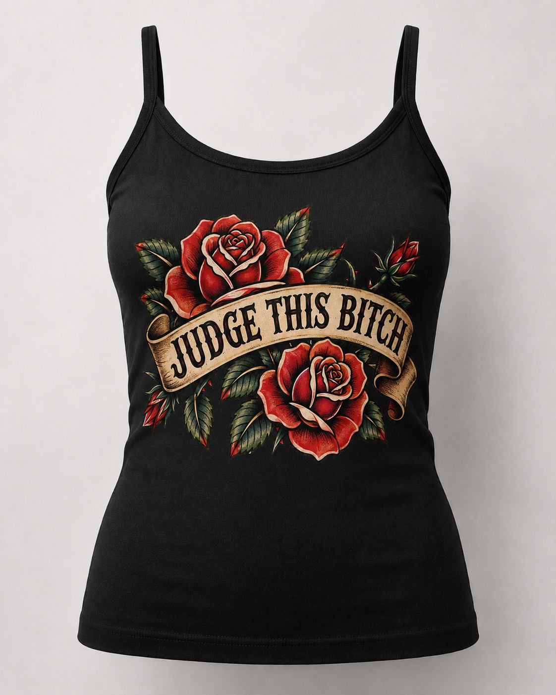 Women's Black Judge This Bitch Judge D Tank