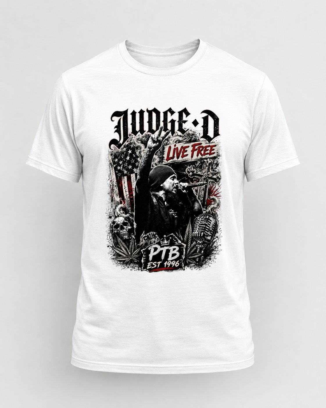 Judge D Live Free PTB Tour T-shirt