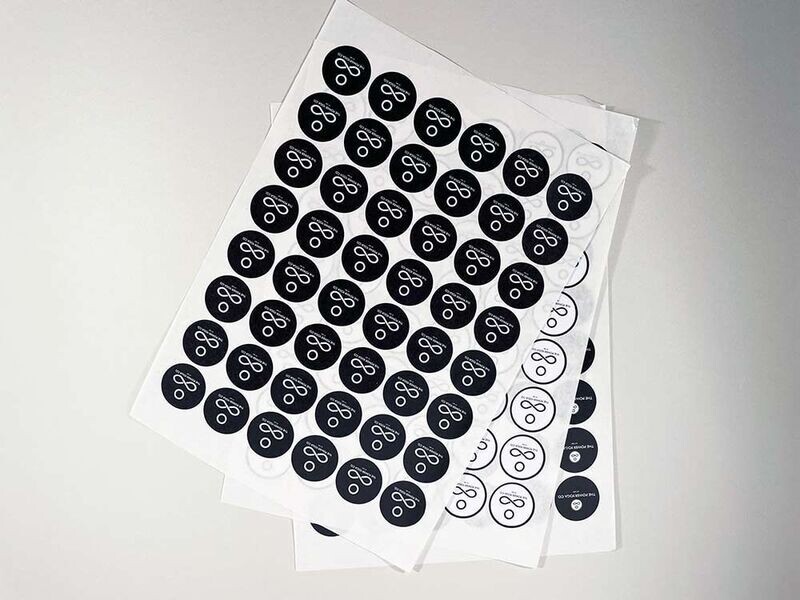 30mm diameter round labels