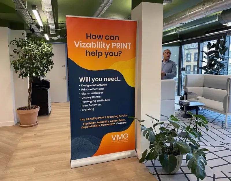 Next Day Roller Banner 1000mm (1M)  Wide