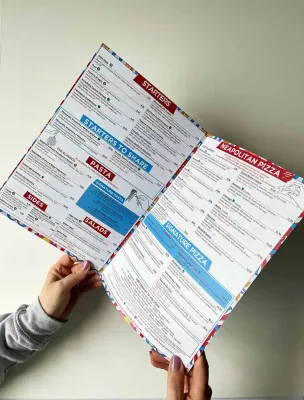 A4 Folded Menu Print (Half Fold, A3 Flat Size)