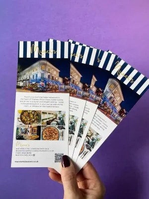 FAST PRINT Menu Cards DL Double-sided